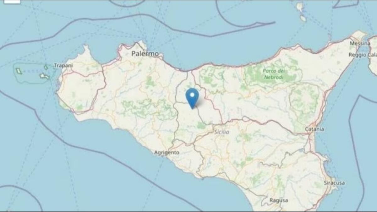 Scossa di terremoto nel Nisseno e nel Palermitano -