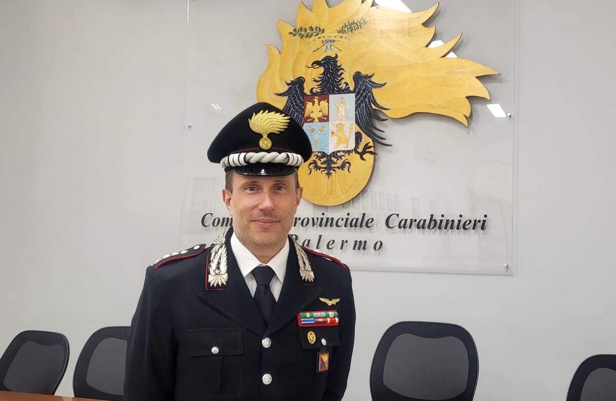 Il colonnello Boracchia al Comando provinciale di Palermo -