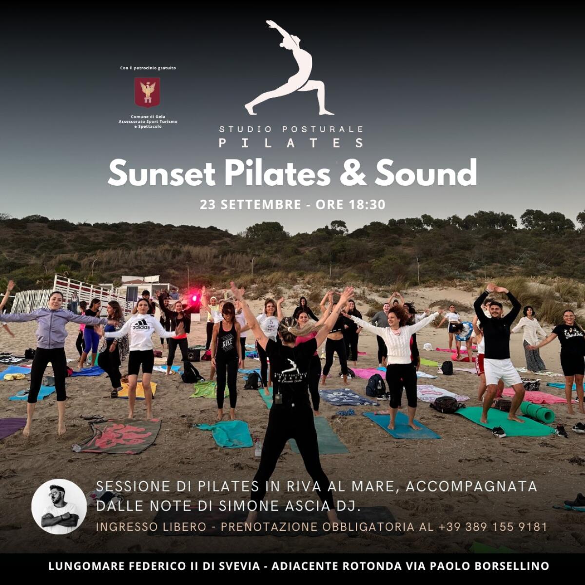 Sunset Pilates &amp; Sound sabato al lungomare - 