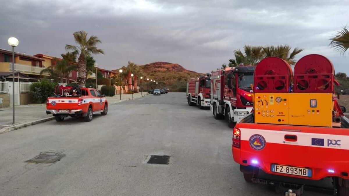 Fuoco all’ingresso di Manfria ed a Poggio Arena – video - 