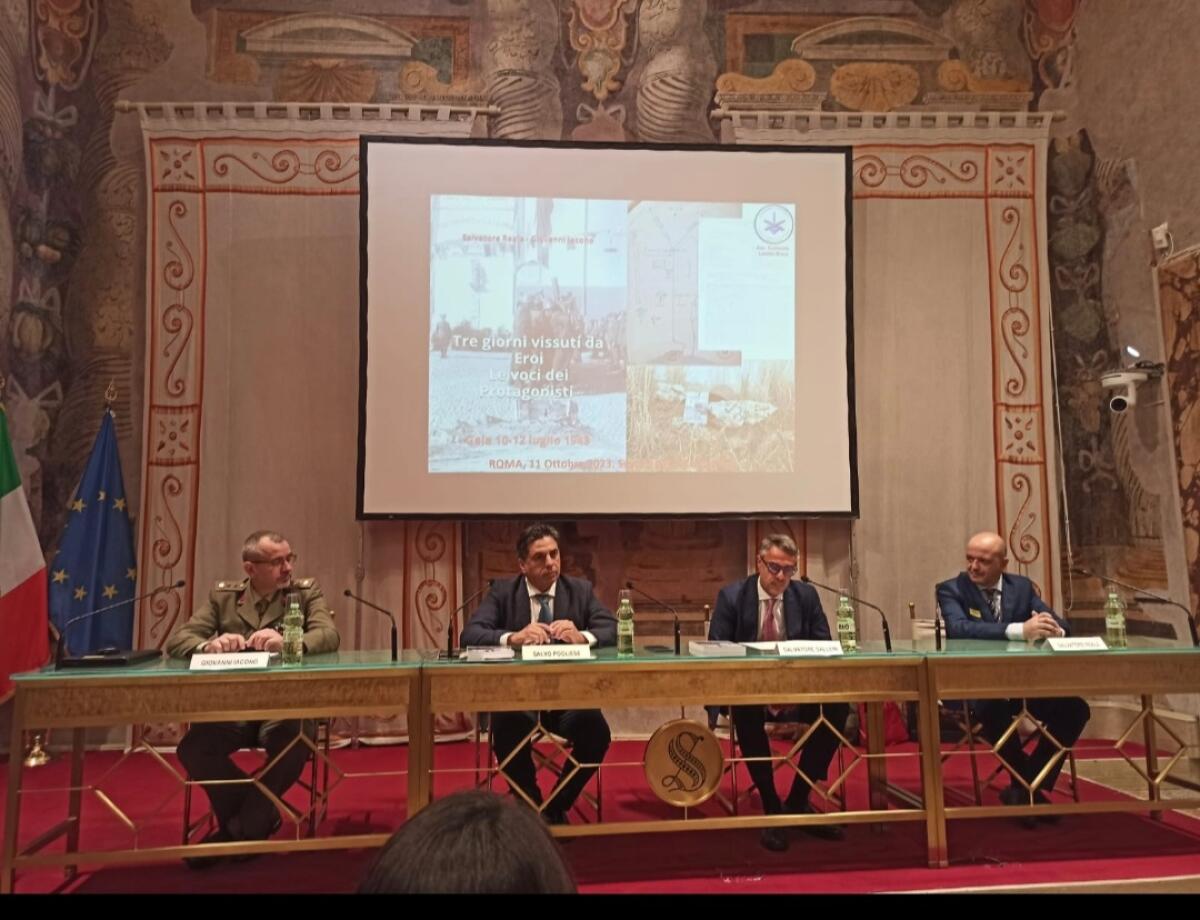 Libro sulla battaglia di Gela del 1943 presentato al Senato - 