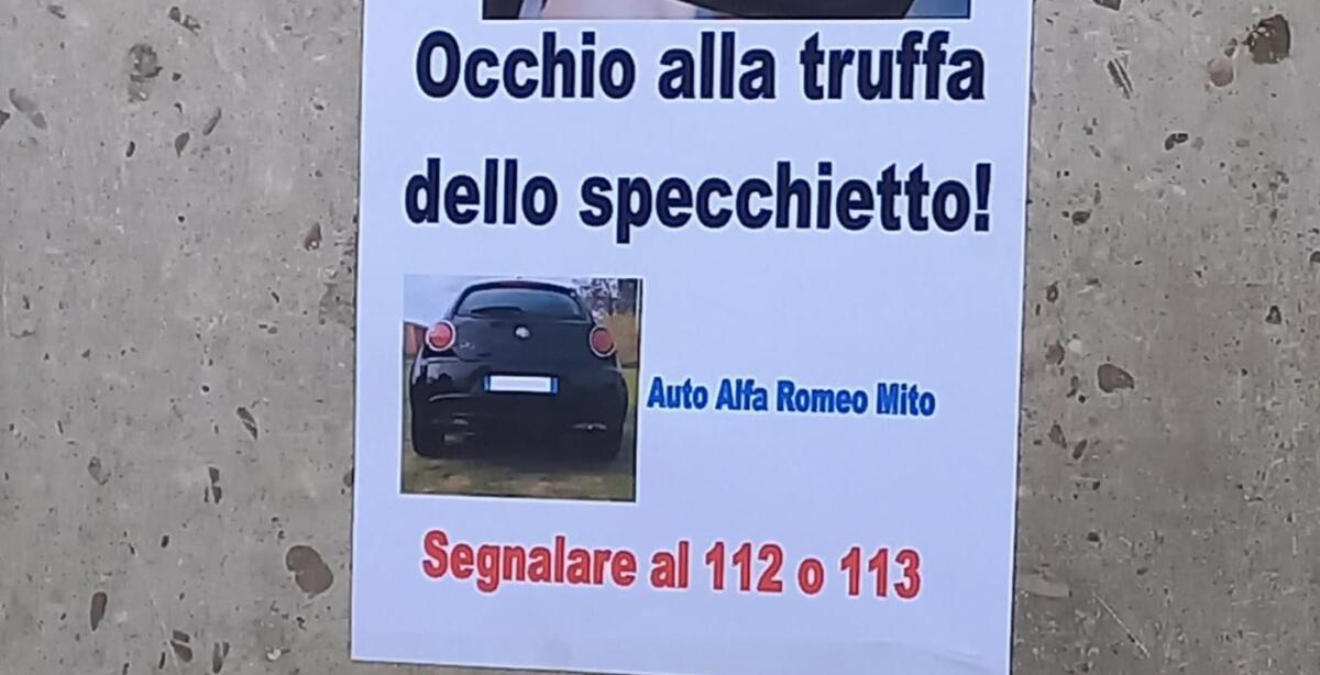 L&#8217;Alfa Mito nera per la truffa dello specchietto in trasferta - 