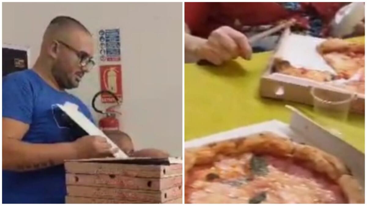 Una pizza in compagnia degli anziani - 