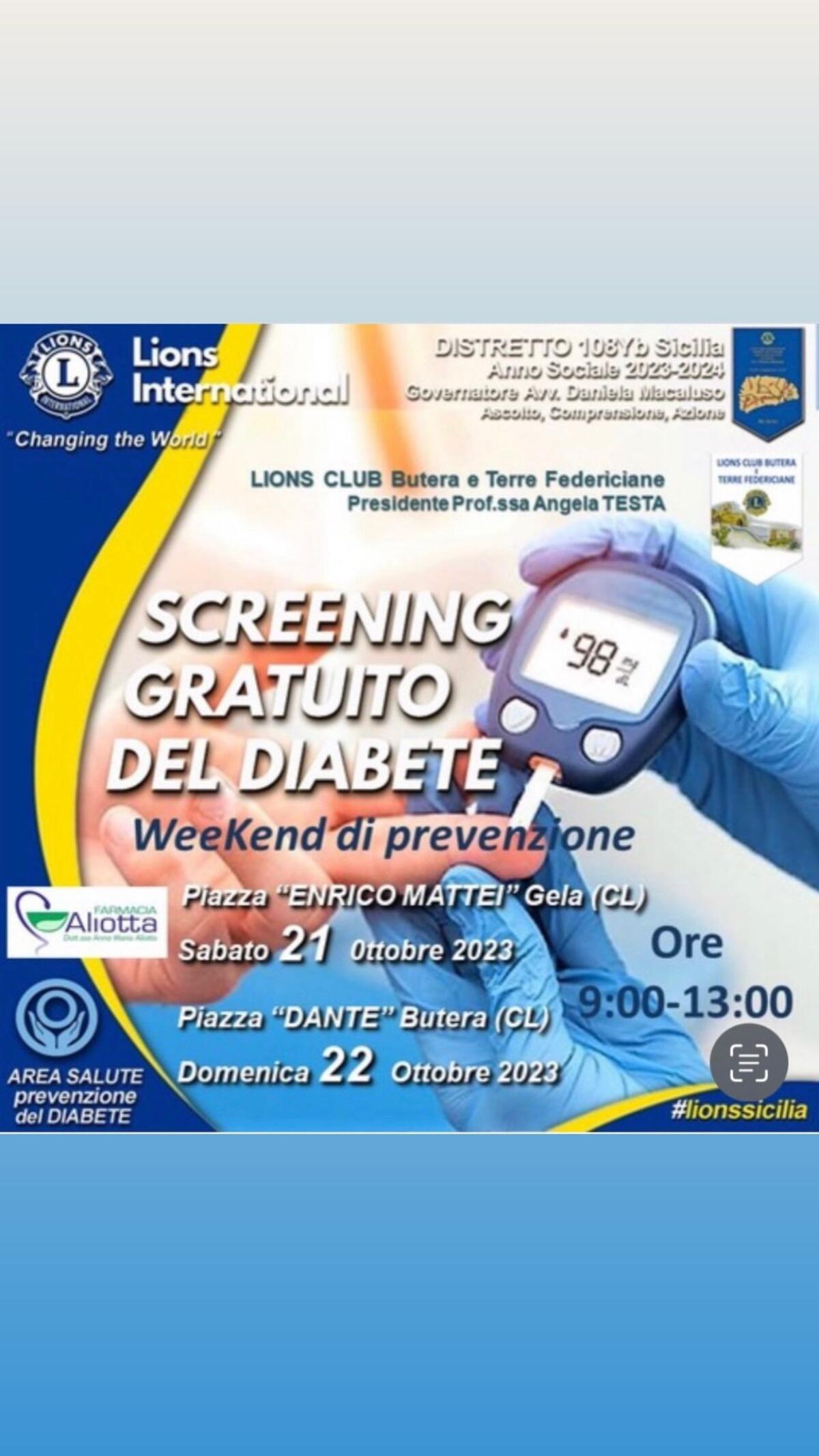 Il Lions club Butera e Terre federiciane promuove il fine settimana di prevenzione - 