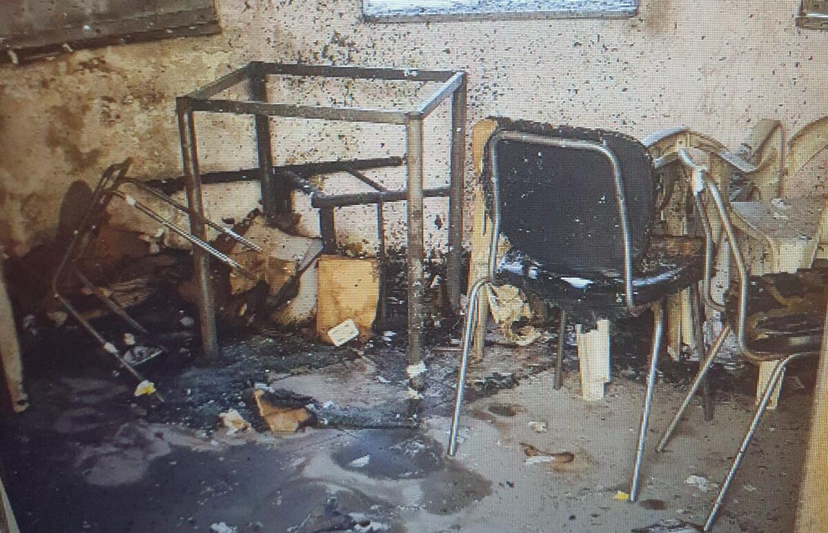 Fiamme al chiosco della villa Garibaldi - 