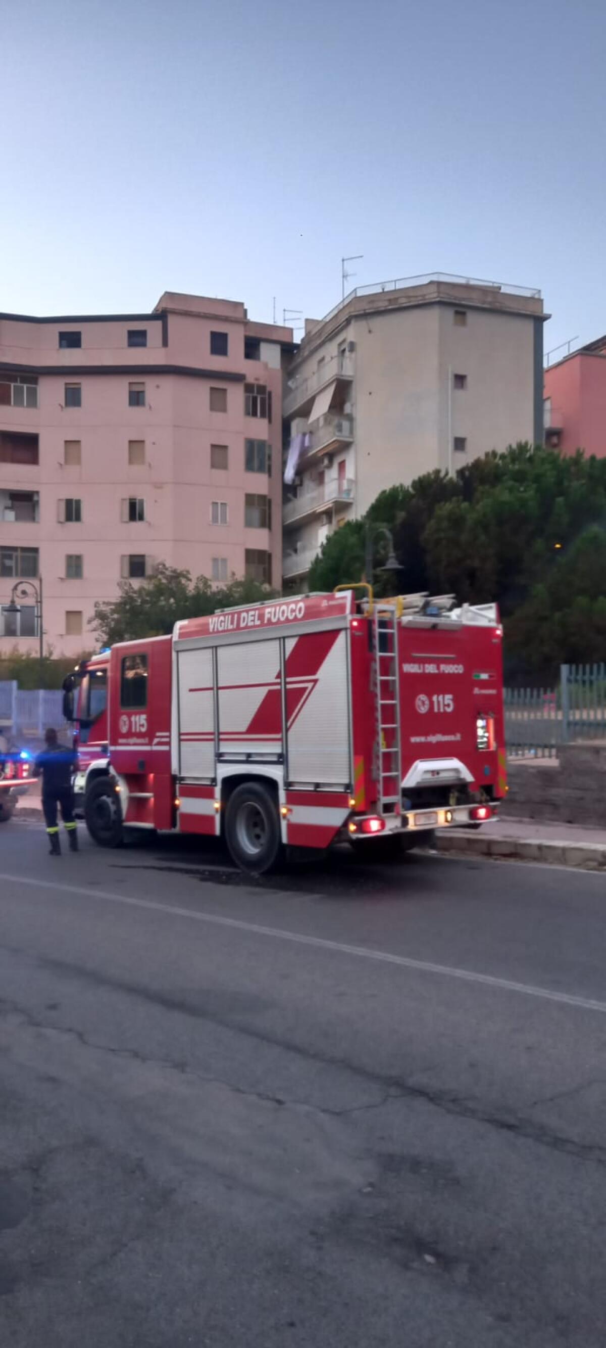 Ancora a fuoco la vegetazione nella villetta dell’Acropoli -