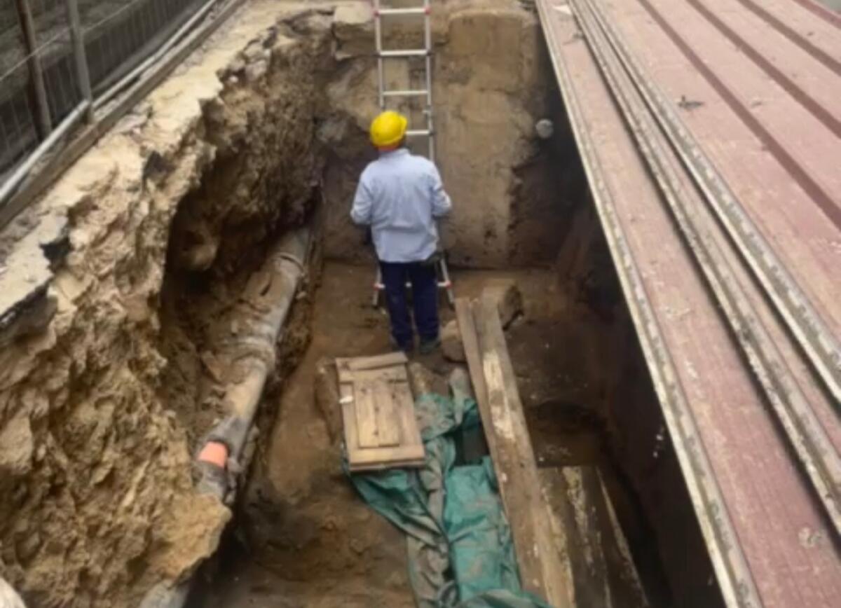 Oggi finalmente si lavora al cantiere del museo di via di Bartolo - 