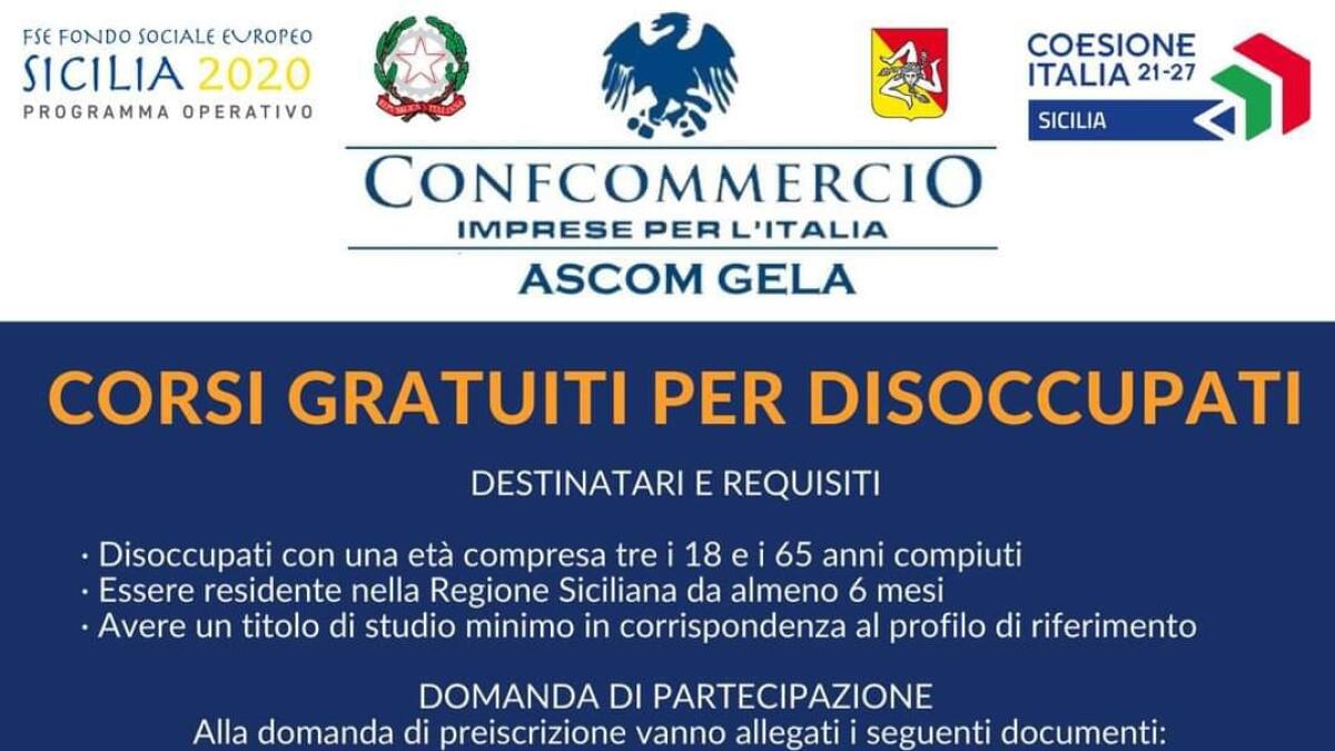 L’Ascom Confcommercio promuove corsi gratuiti per disoccupati - 