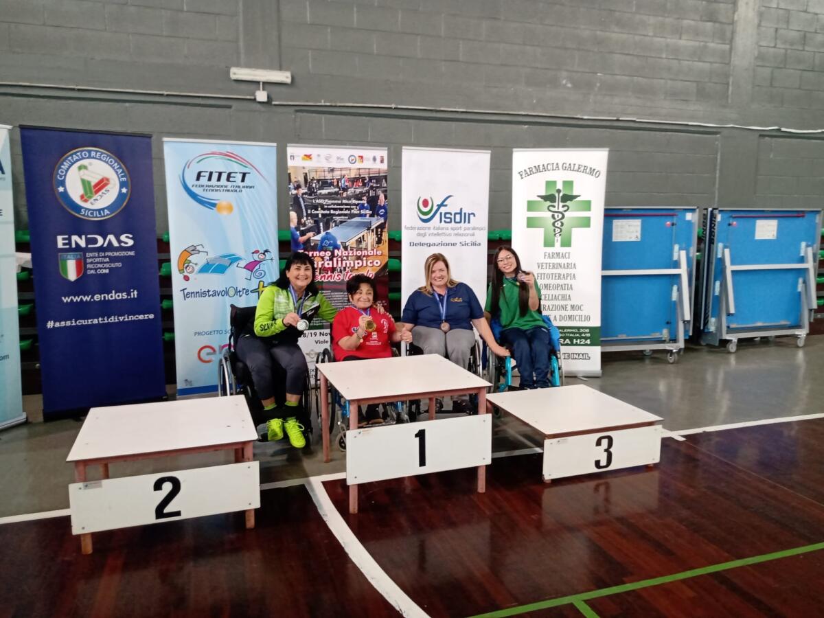 Torneo nazionale paralimpico, per Chiara Tallarita (Tennistavolo Gela) un ottimo terzo posto - 