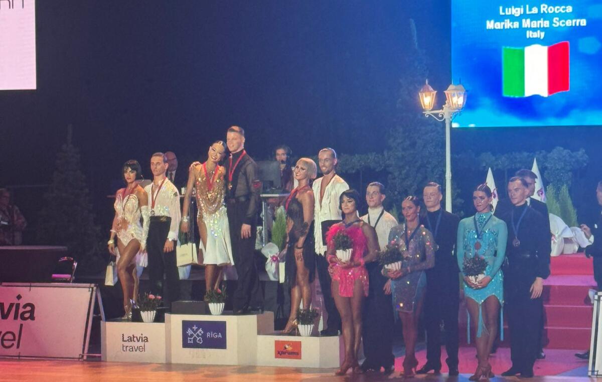 Marika Scerra e Luigi La Rocca secondi nel campionato di danza di Lettonia - 
