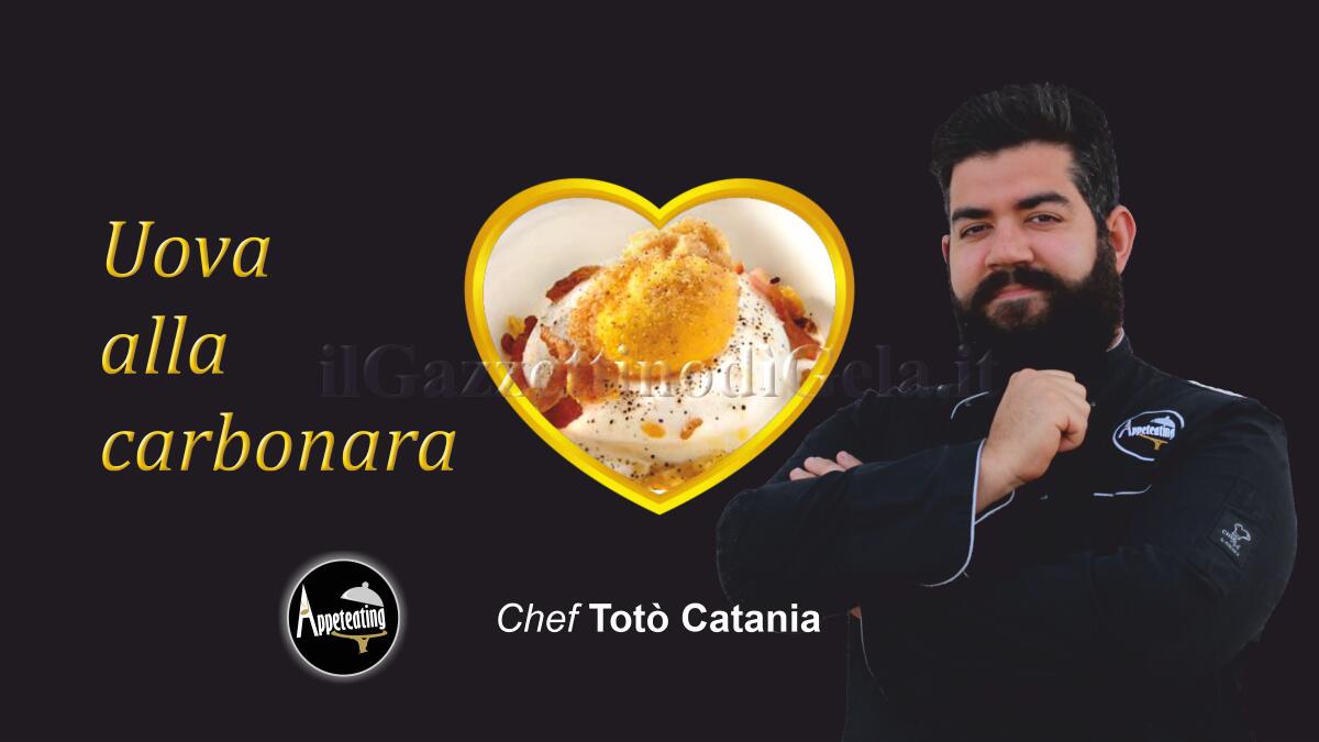 Lo chef Totò Catania propone: Uova alla carbonara -