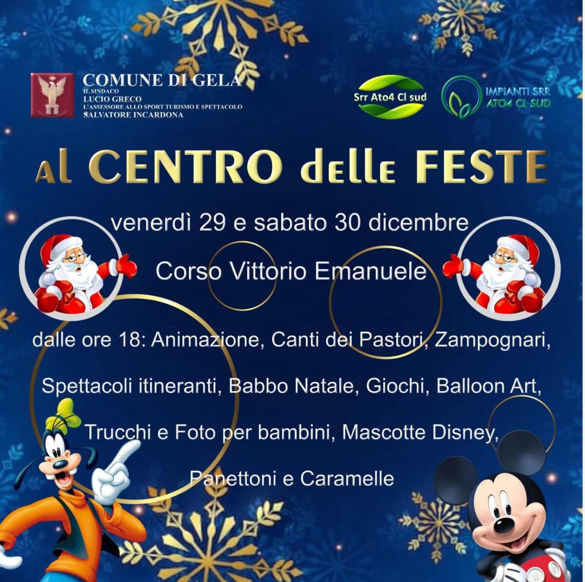 Al centro delle feste:due appuntamenti natalizi per bimbi stasera e domani - 