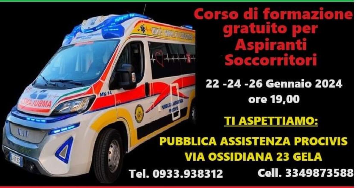 Prende il via corso per aspiranti soccorritori in ambulanza alla ProCivis - 