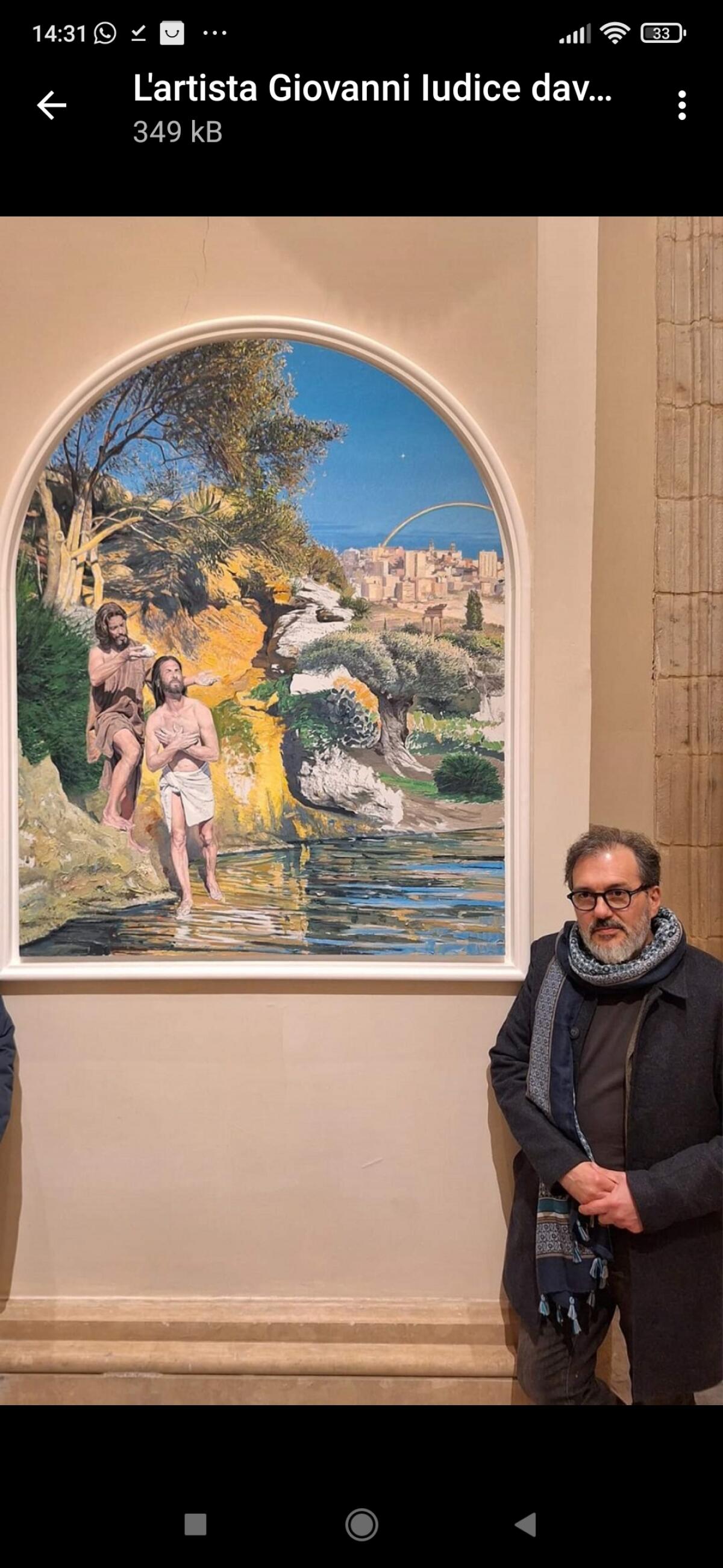 &#8220;Il Battesimo di Gesù&#8221;, l&#8217;opera del maestro Iudice inaugurata a Comiso - 