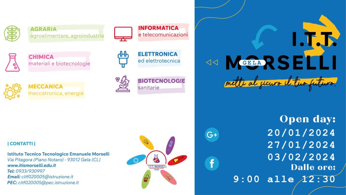 ITT Morselli: il percorso di Biotecnologie sanitarie - 