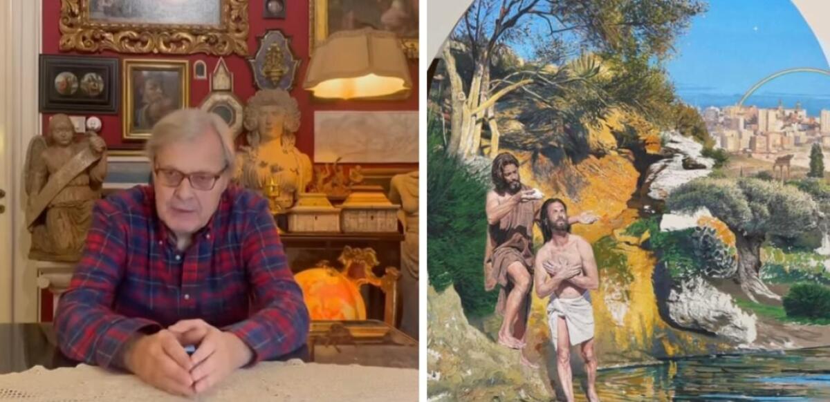 Sgarbi elogia Gela e il suo pittore lirico Giovanni Iudice - 