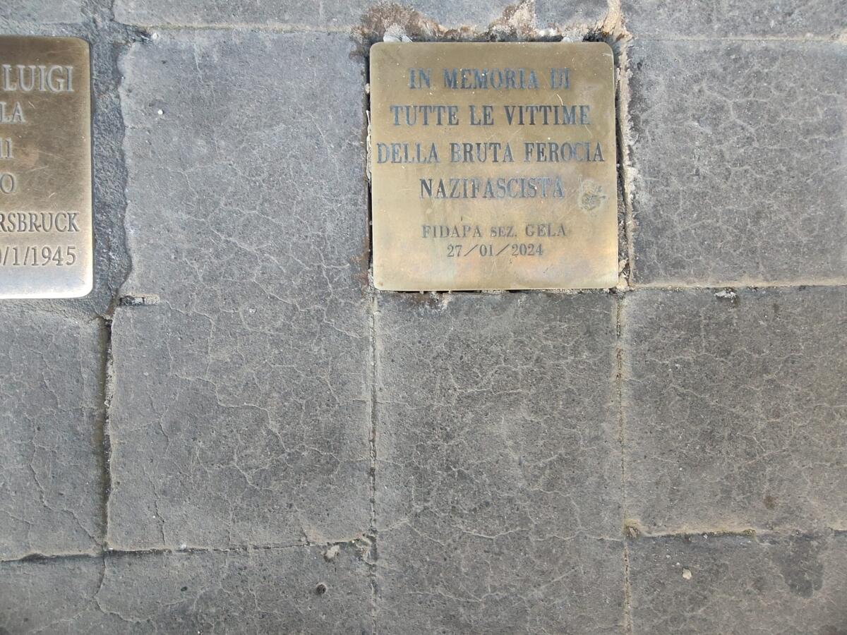 Inaugurata una pietra d’inciampo in memoria delle vittime della Shoah - 