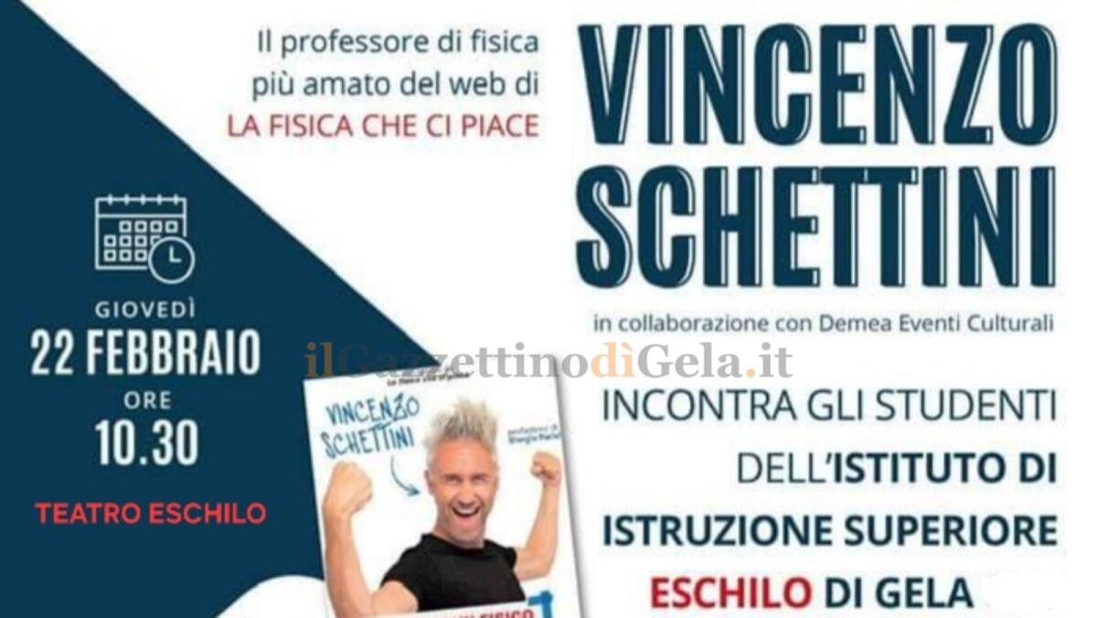 Liceali dell&#8217;Eschilo a lezione di Fisica dal prof influencer tiktoker Vincenzo Schettini - 