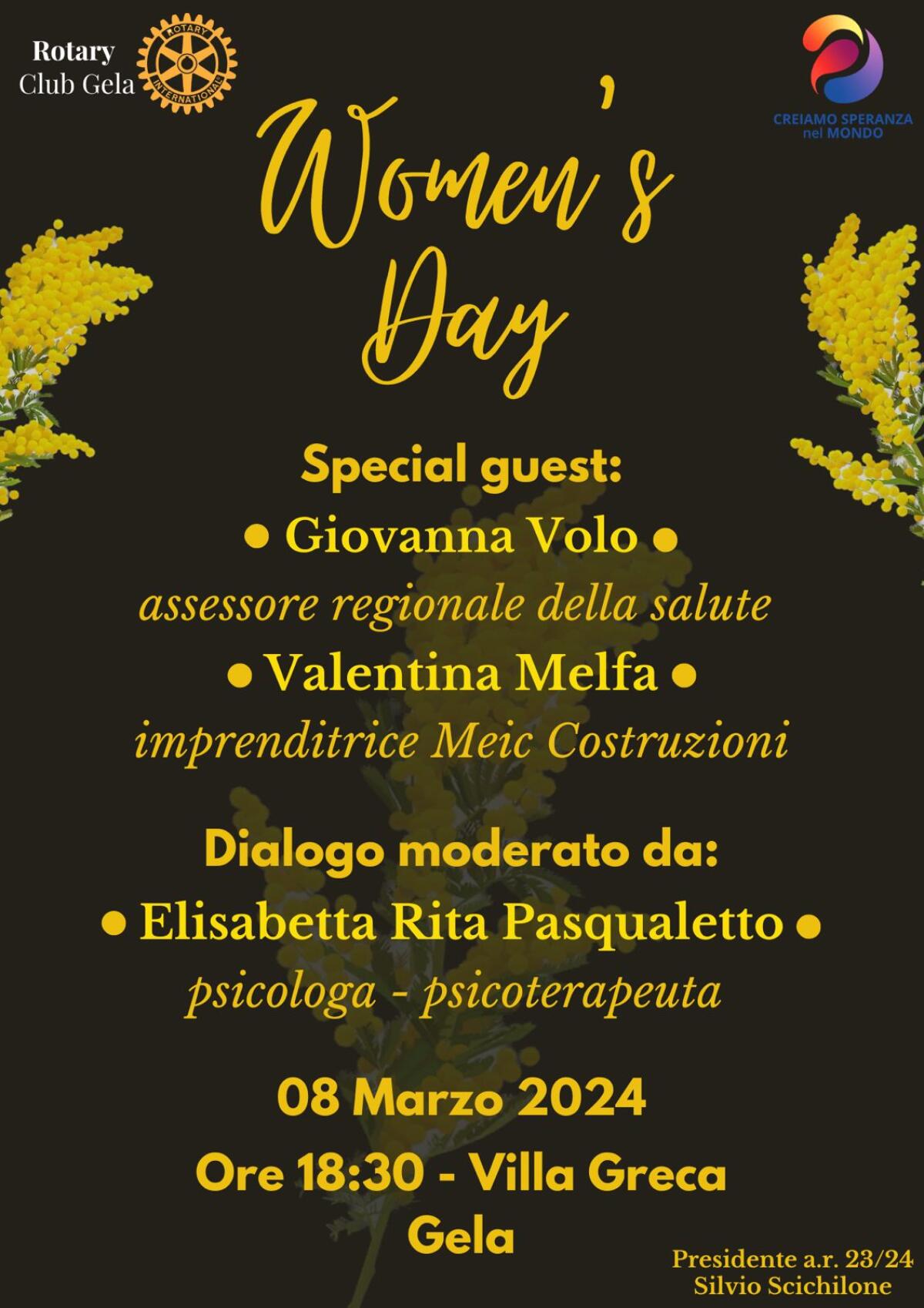 Conferenza della Festa della donna organizzata dal Rotary - 