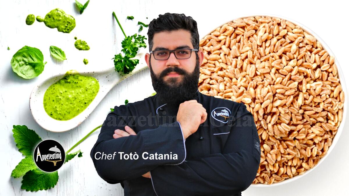 Lo chef Totò Catania propone: Insalata di farro con maionese alle erbe - 