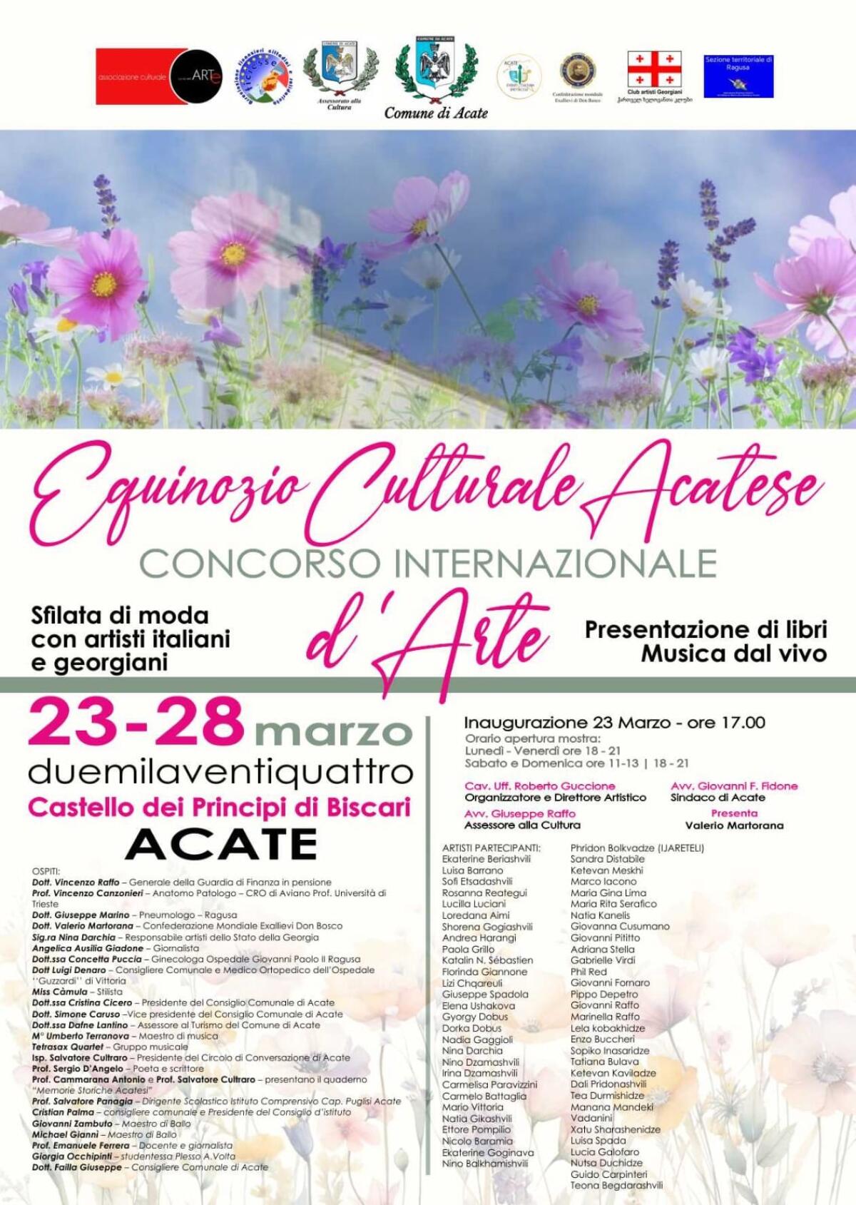 Concorso internazionale d’Arte: Equinozio Culturale Acatese - 