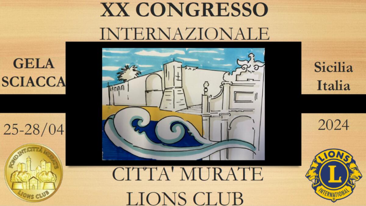 Il convegno internazionale del Lions città murate si terrà a Gela -