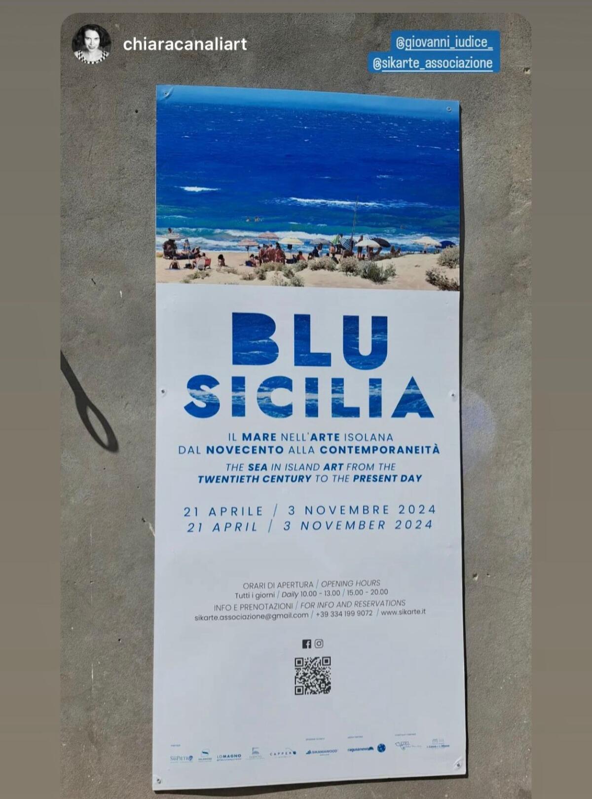 La mostra Blu Sicilia di Modica si tinge di gelesità grazie al maestro Iudice - 