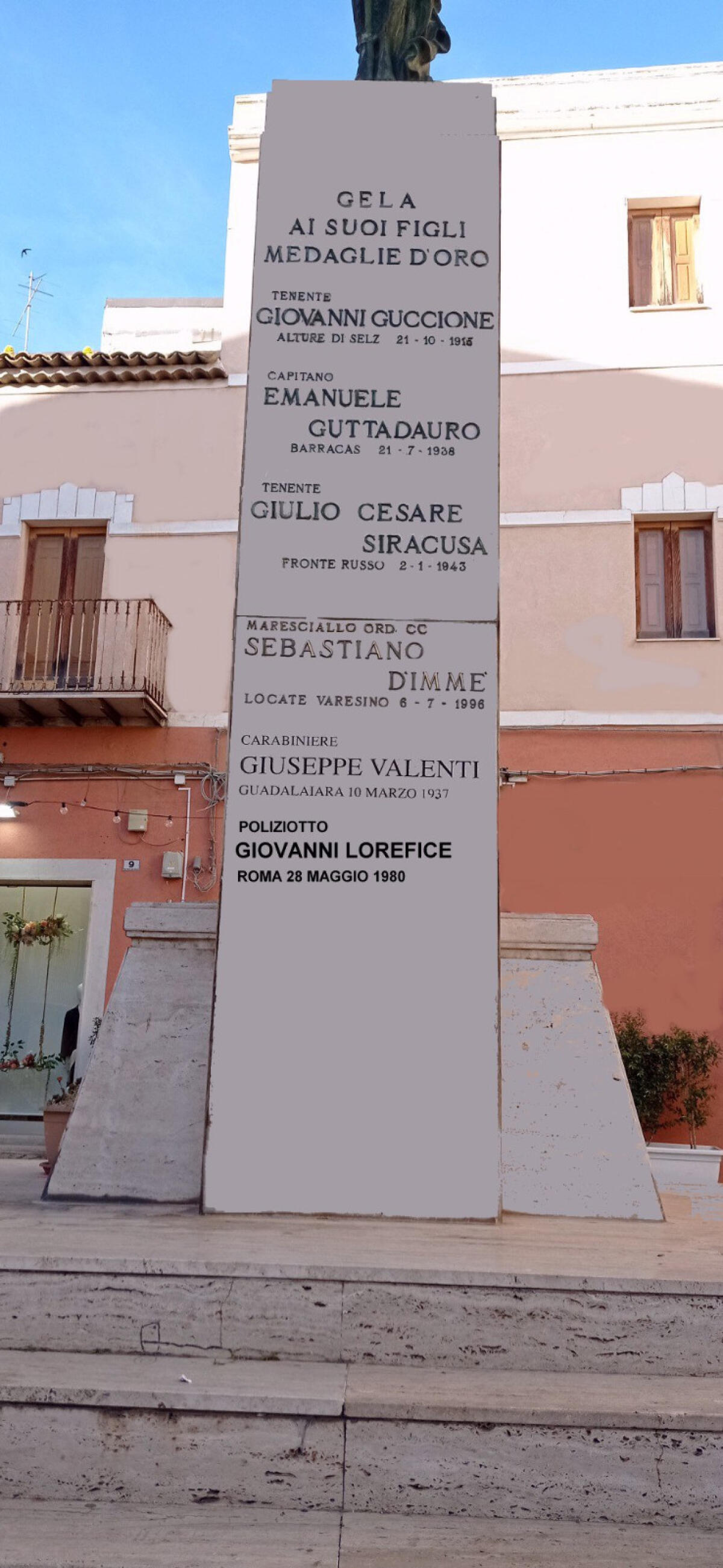 In memoria del poliziotto gelese Giovanni Lorefice - 