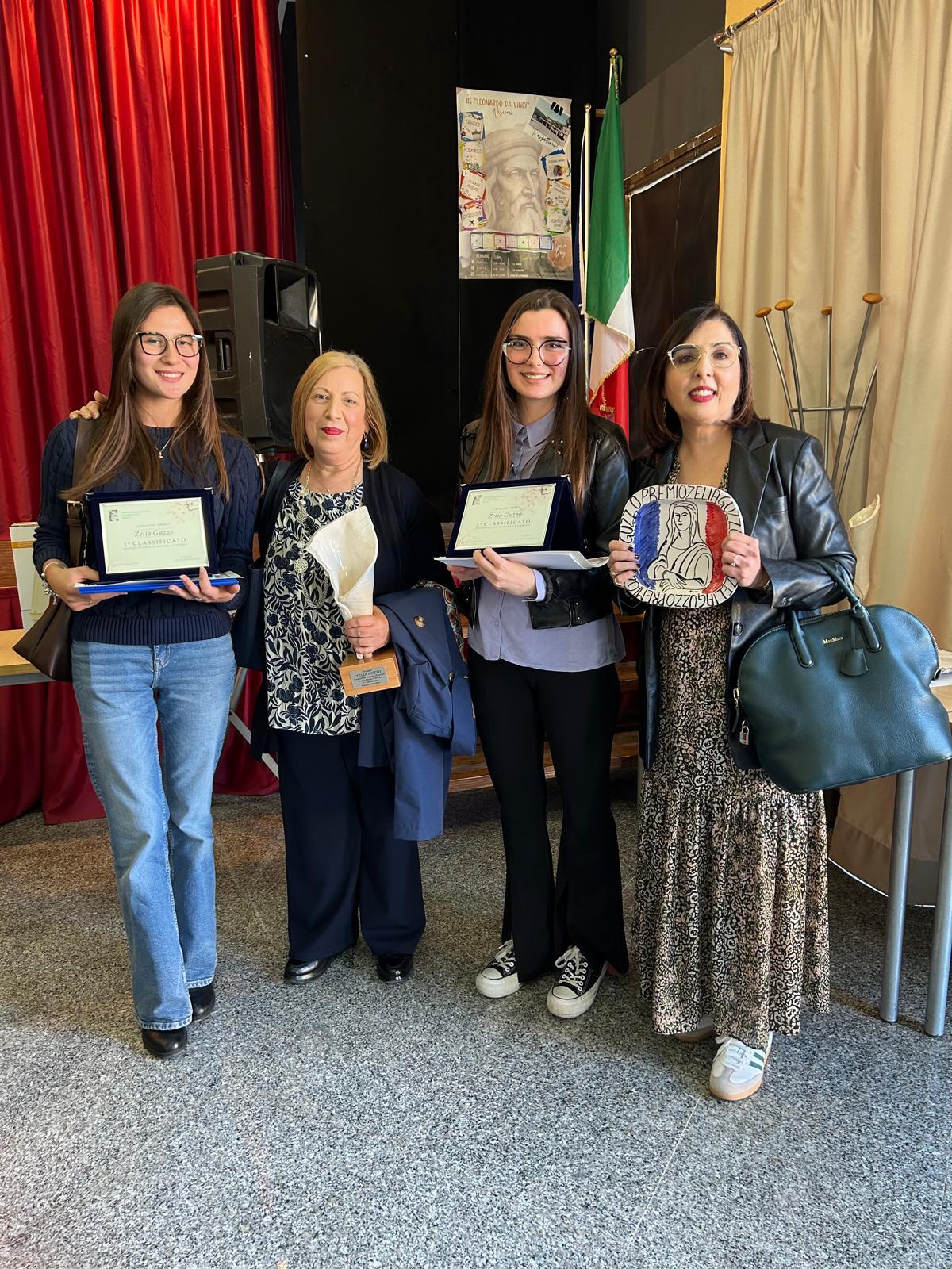 Premio Zelia Guzzo: 1°e 2° posto per le alunne del Liceo Linguistico Vittorini - 