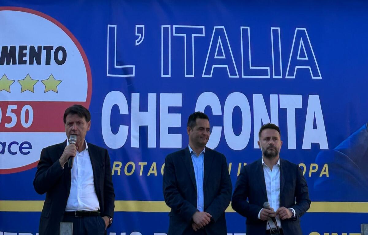 Il presidente Giuseppe Conte:”Terenziano è un candidato perbene e noi promettiamo un modo corretto di fare politica” -