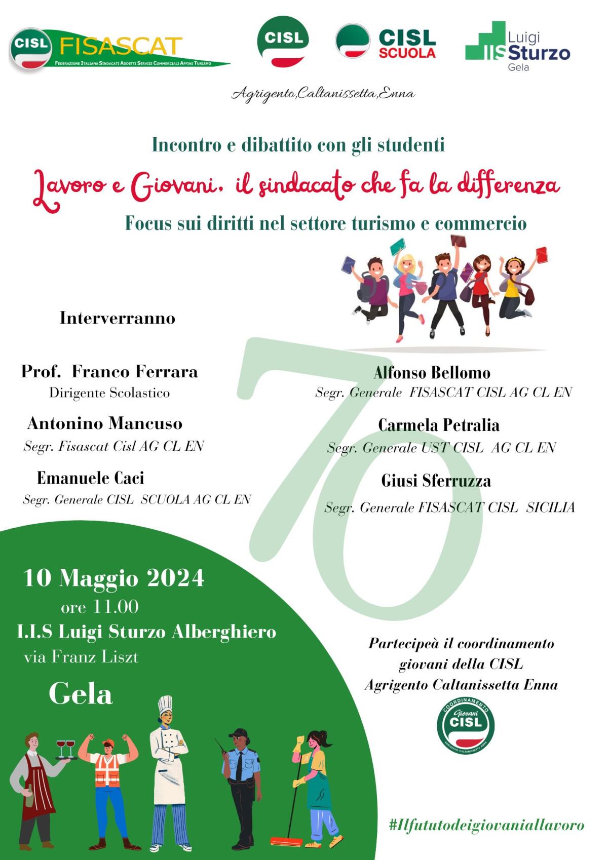 All’Alberghiero incontro su Lavoro e giovani, il sindacato che fa la differenza - 