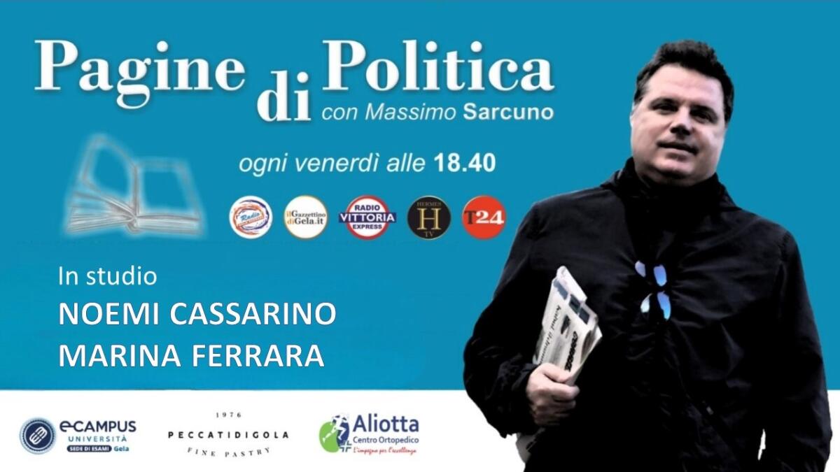 Appuntamento stasera con Pagine di politica -
