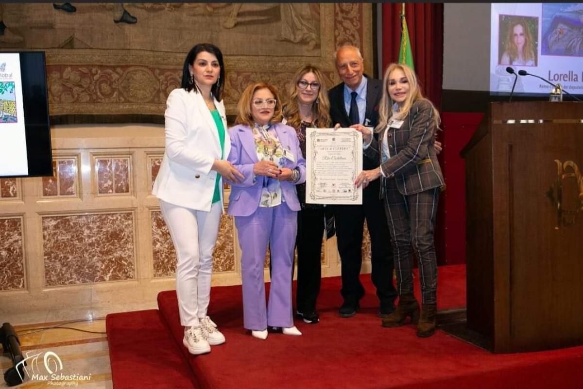 Premio “Arte e cultura” a Montecitorio per l’artista Rita Castellano - 