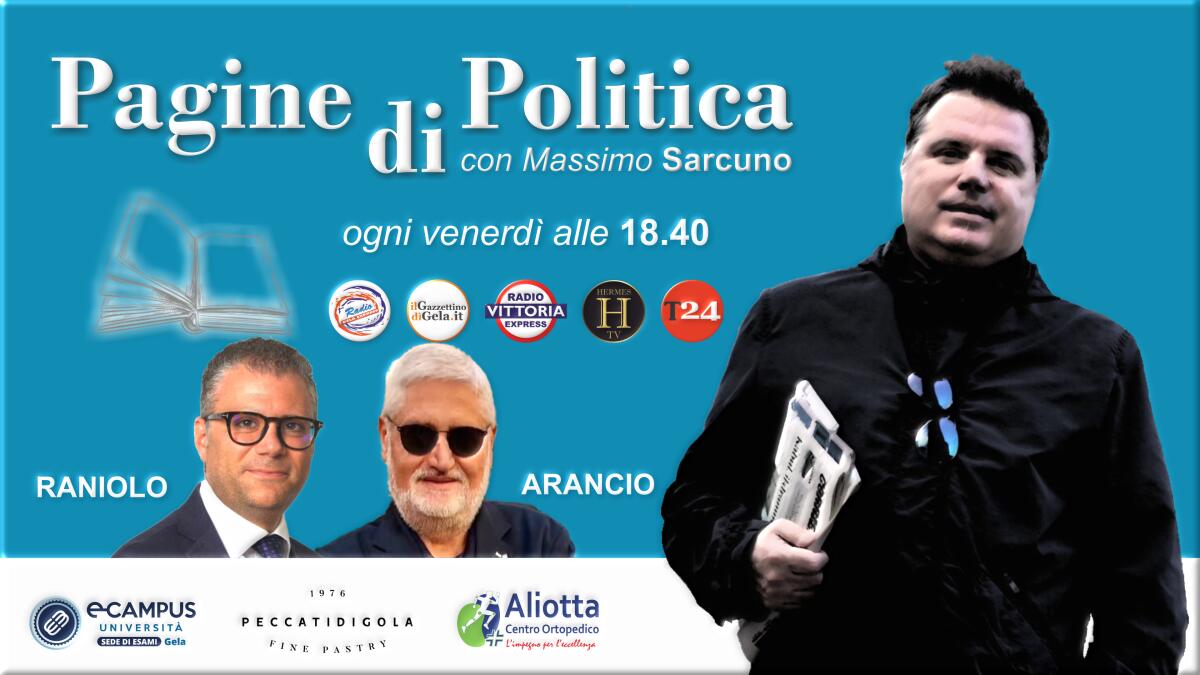 Pagine di politica, appuntamento alle 18.40 - 
