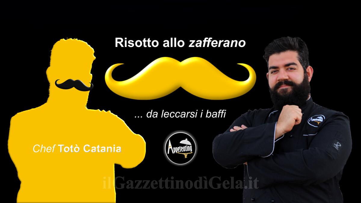 Lo chef Totò Catania propone: Risotto allo zafferano, tuma persa e cardoncelli -