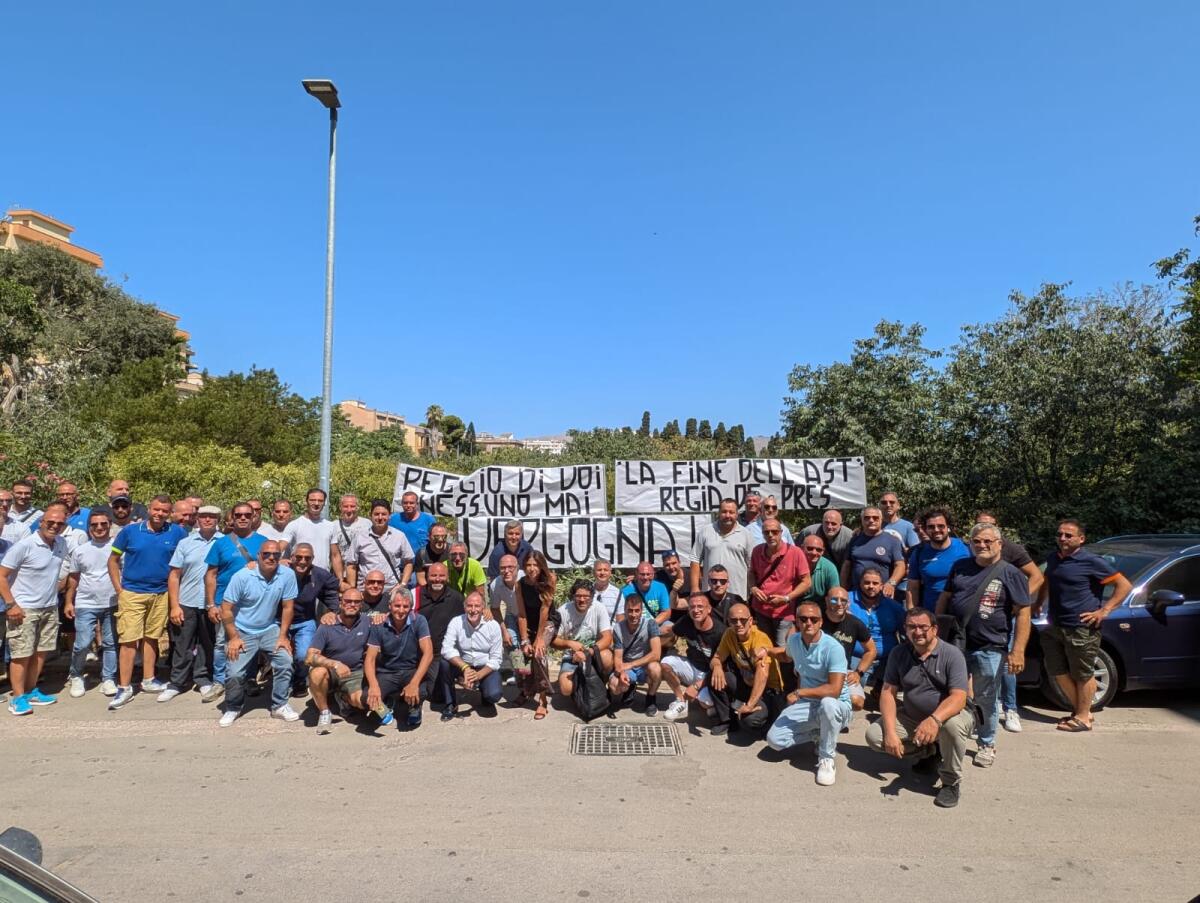 Protesta lavoratori dell&#8217;Ast a Palermo - 