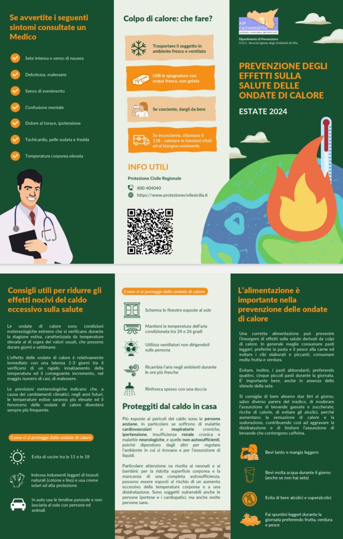 Piano Operativo Locale per la Prevenzione degli Effetti delle Ondate di Calore per la stagione estiva 2024 - 
