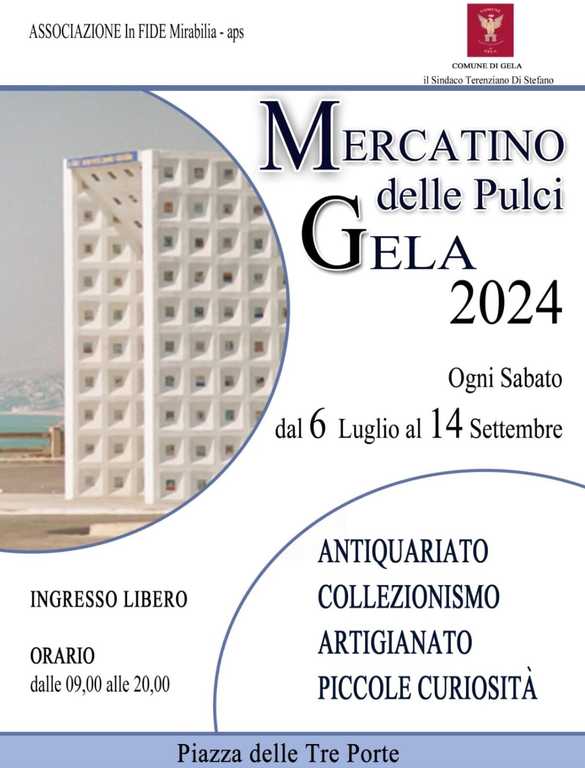Mercatino delle pulci presso piazza delle Tre Porte - 