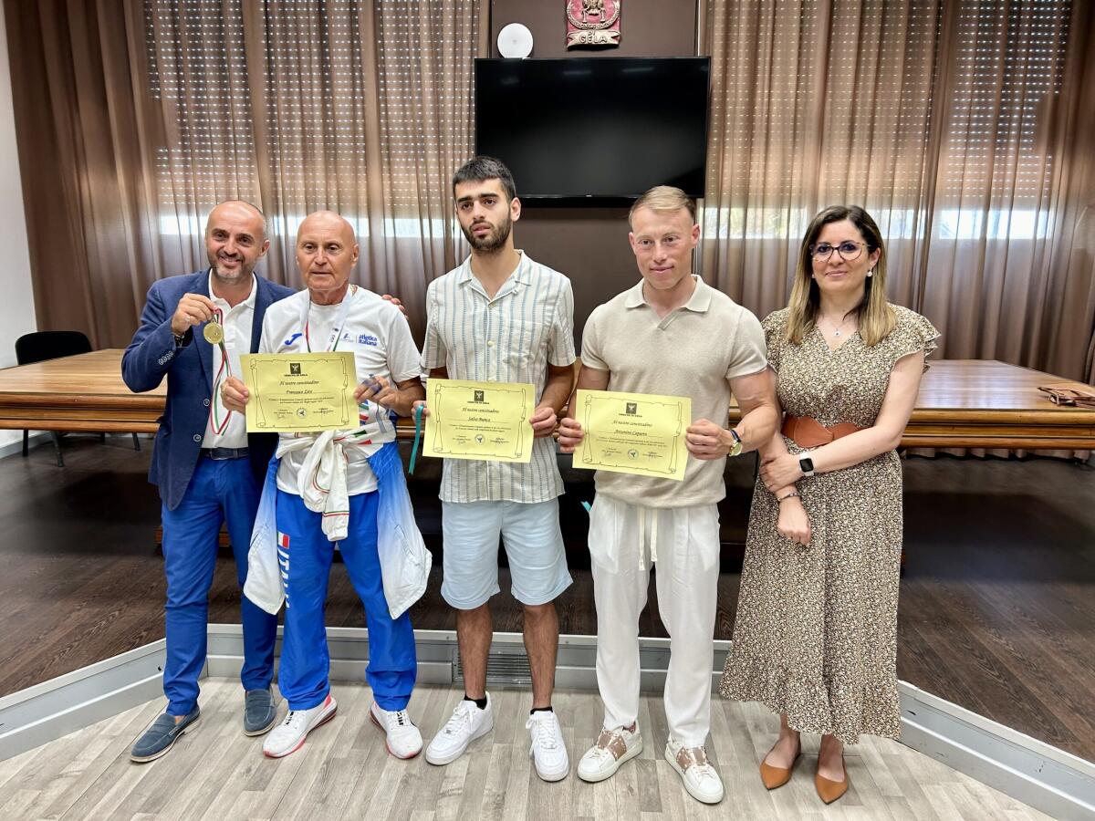 I successi di Capurro, Zito e Bianca: riconoscimento per gli atleti gelesi -