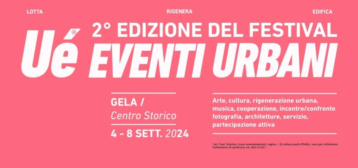 Festival “Ué &#8211; Eventi Urbani”, il 2 settembre alle 10:30 la presentazione al Civico 111 - 