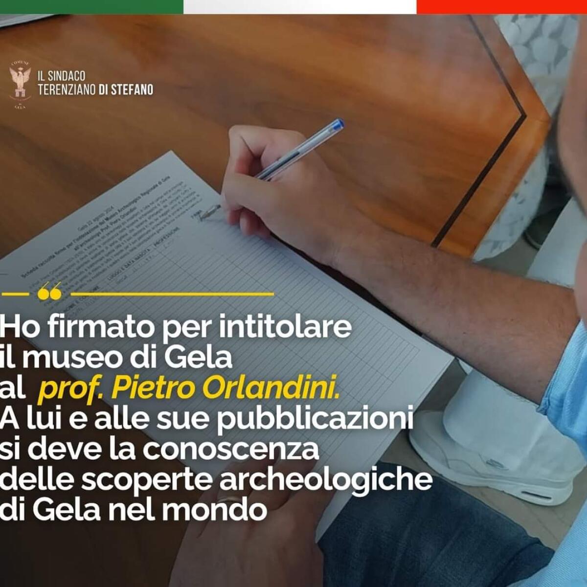 Il museo da dedicare al prof. Orlandini:il sindaco firma per primo la petizione - 