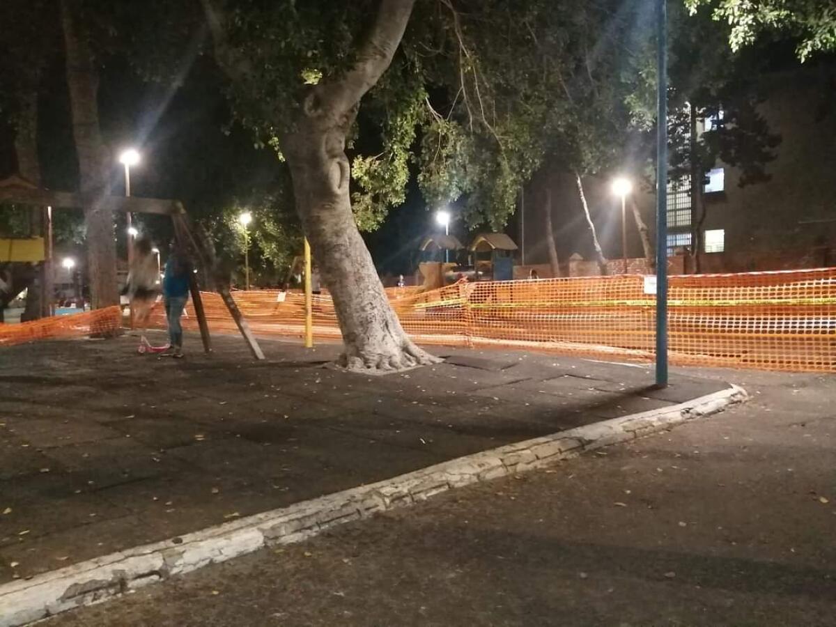 Intervento di manutenzione sull'area giochi di Macchitella - 