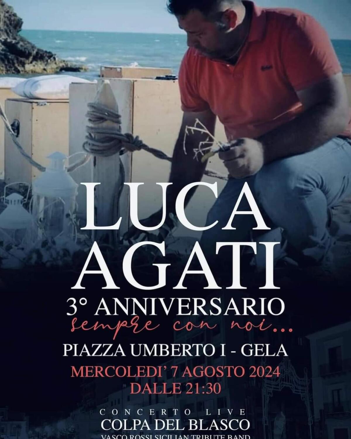 In piazza Umberto la musica di Vasco per ricordare Luca Agati - 