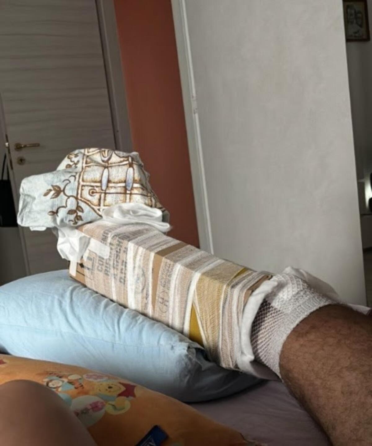 Sanità malata: frattura bloccata col cartone - Screenshot
