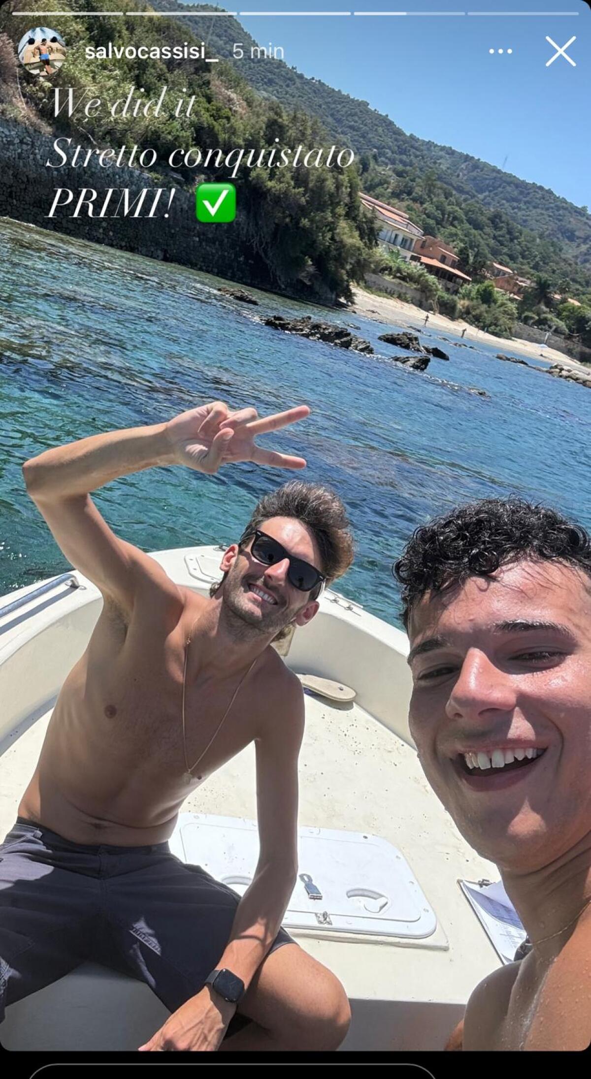 Salvatore Cassisi ha vinto la traversata dello Stretto, gara simbolo del suo riscatto dalla malattia - 