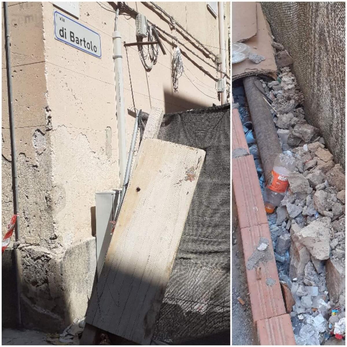 In via di Bartolo rifiuti e topi nell’area del museo all’aperto -
