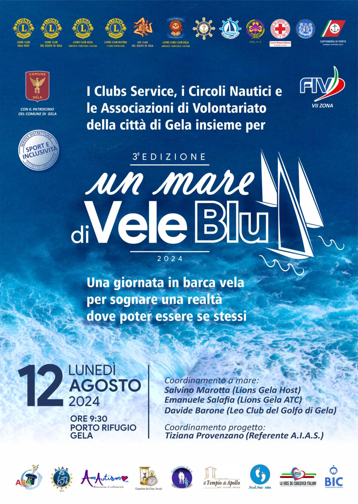 Un mare di vele blu per una realtà senza barriere e pregiudizi -