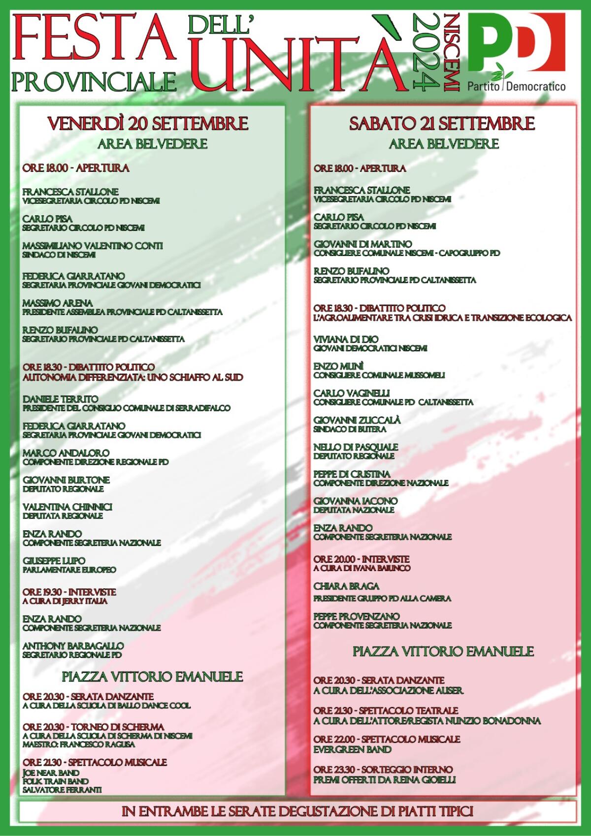 A Niscemi Festa dell’Unità -