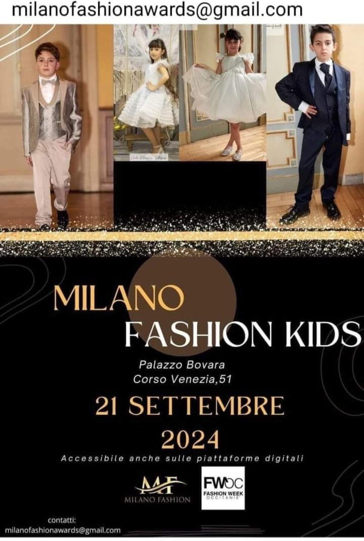 Gelese, 5 anni e sfila al Milano Fashion Kids -