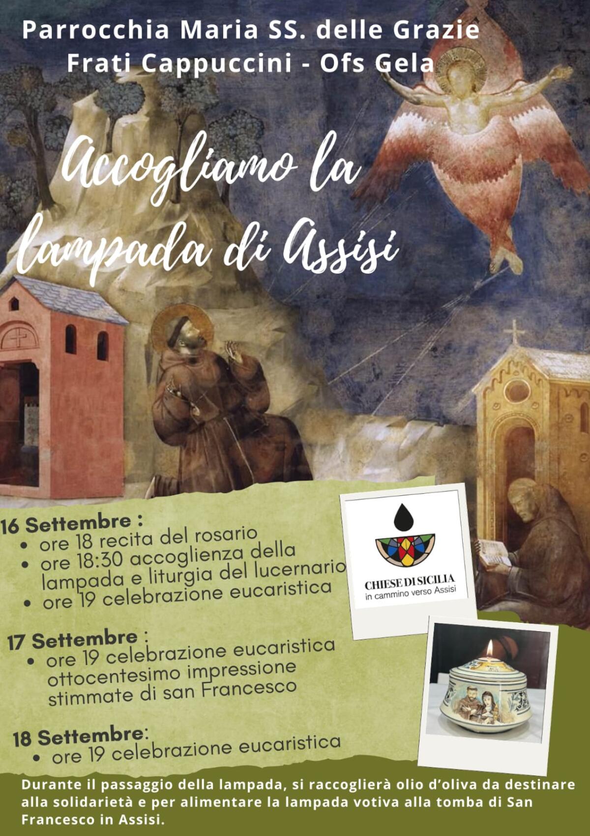 Anche a Gela la lampada di Assisi - 